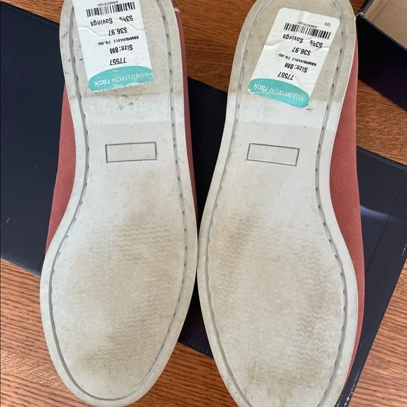 Mens 1901 pink Nuback loafers, size 8m - Picture 6 of 7